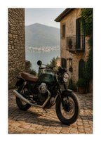 Moto Guzzi V7 – Lakeside Village Color Poster