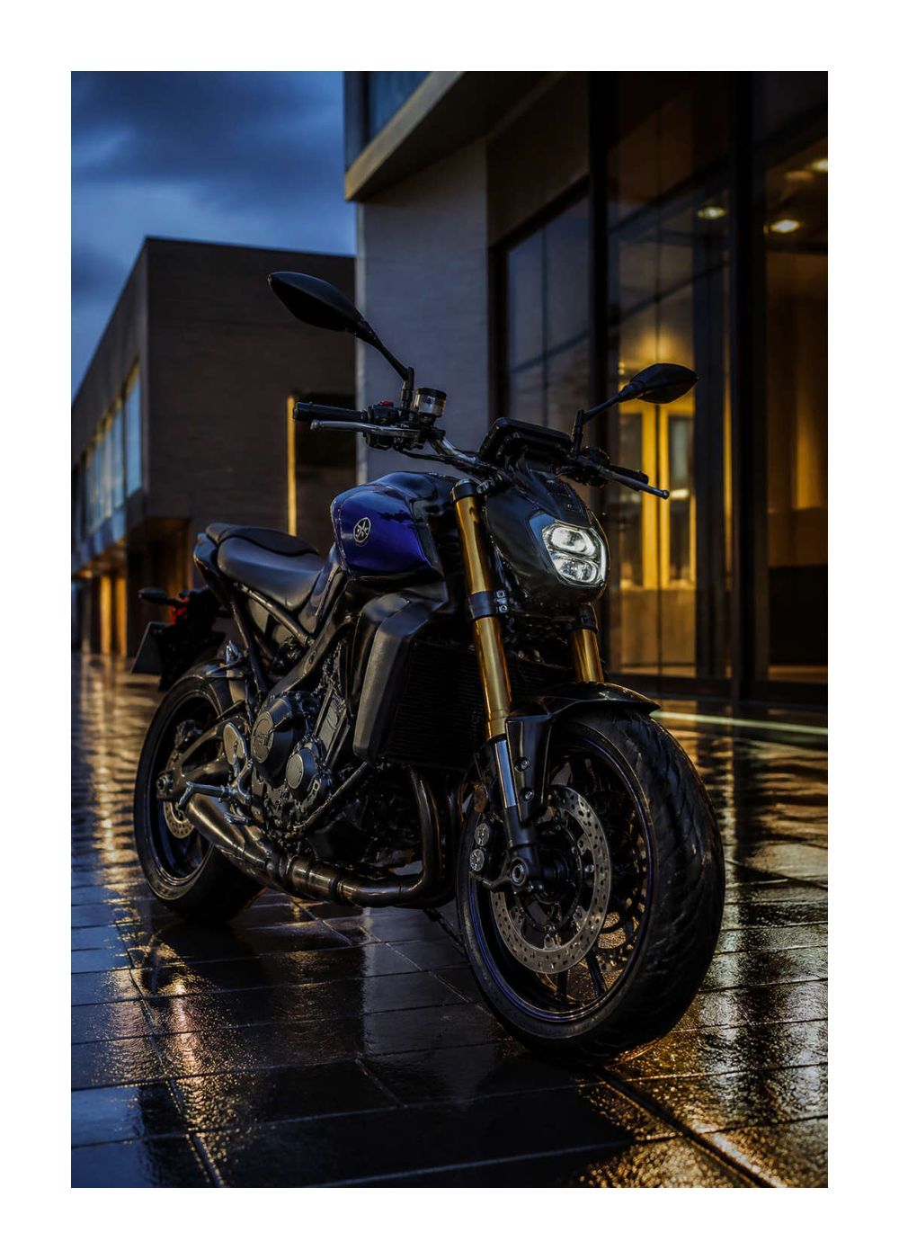 Yamaha MT-09 – Blue Hour Color Poster
