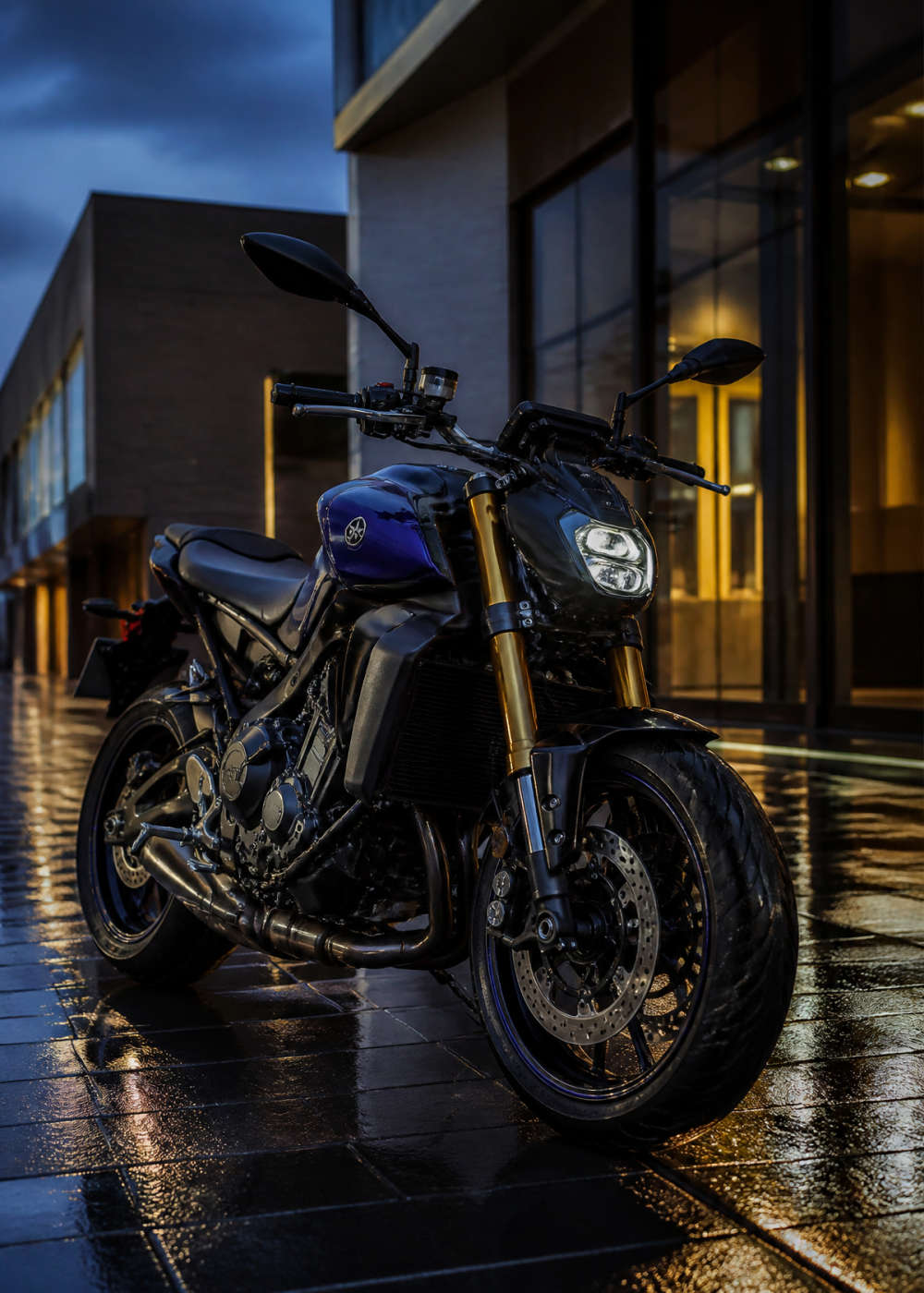 Yamaha MT-09 – Blue Hour Color Poster