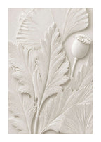 Poppy Leaf Relief Poster