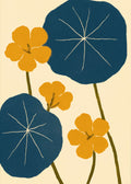 Blå krasseblad Canvas