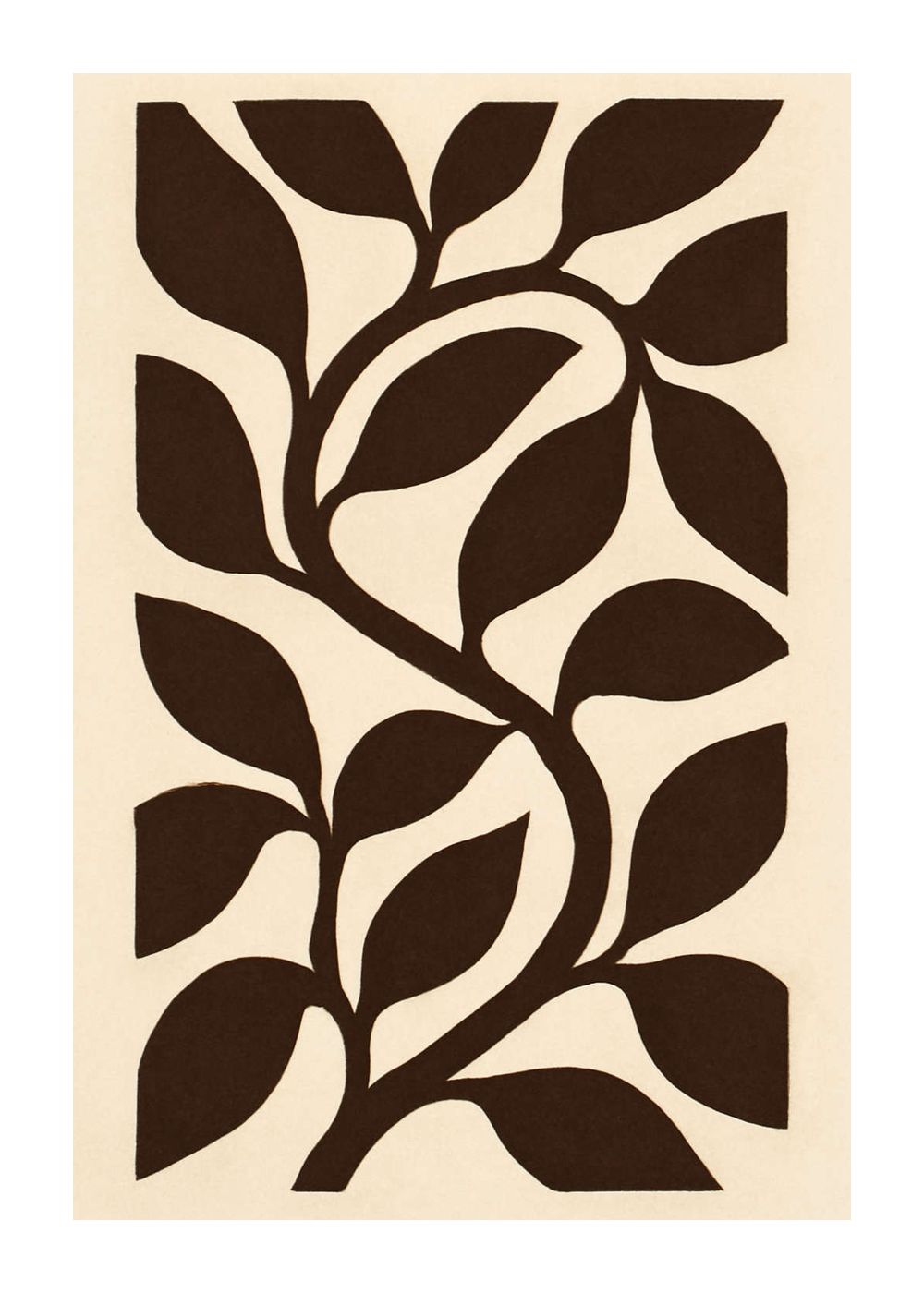 Bladlabyrint i choklad Poster