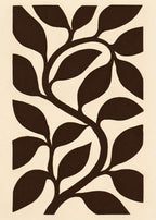 Bladlabyrint i choklad Canvas