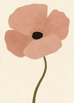 Rosa blomma i storformat Poster