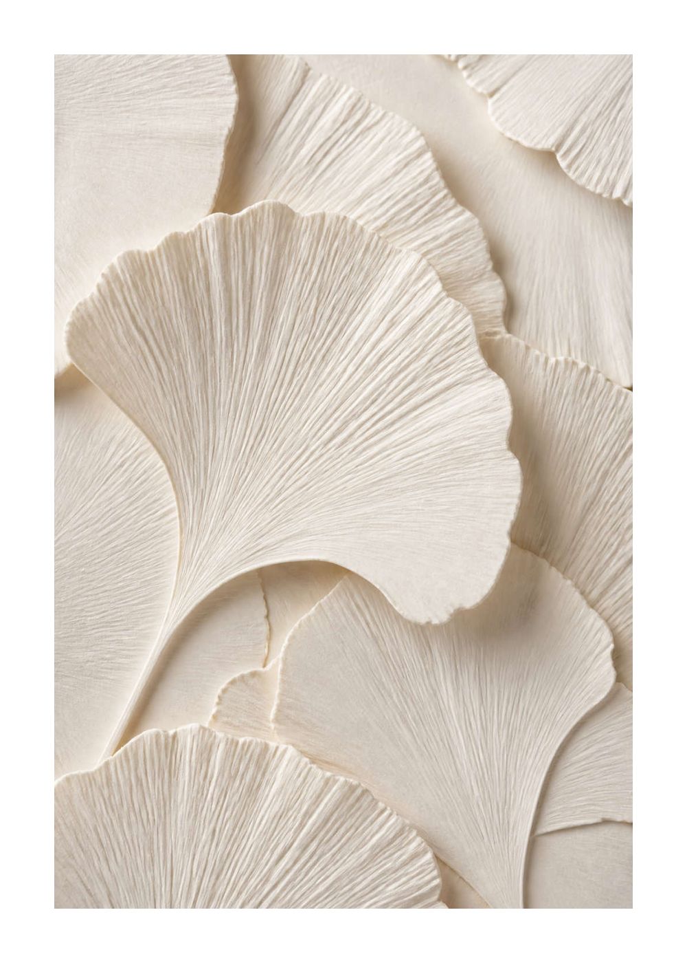 Ginkgorelief i elfenben Poster
