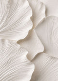 Vallmoblad i vit relief Canvas