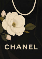 Chanel — Ivory on Black Poster