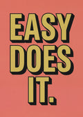 Retro Easy Does It Poster