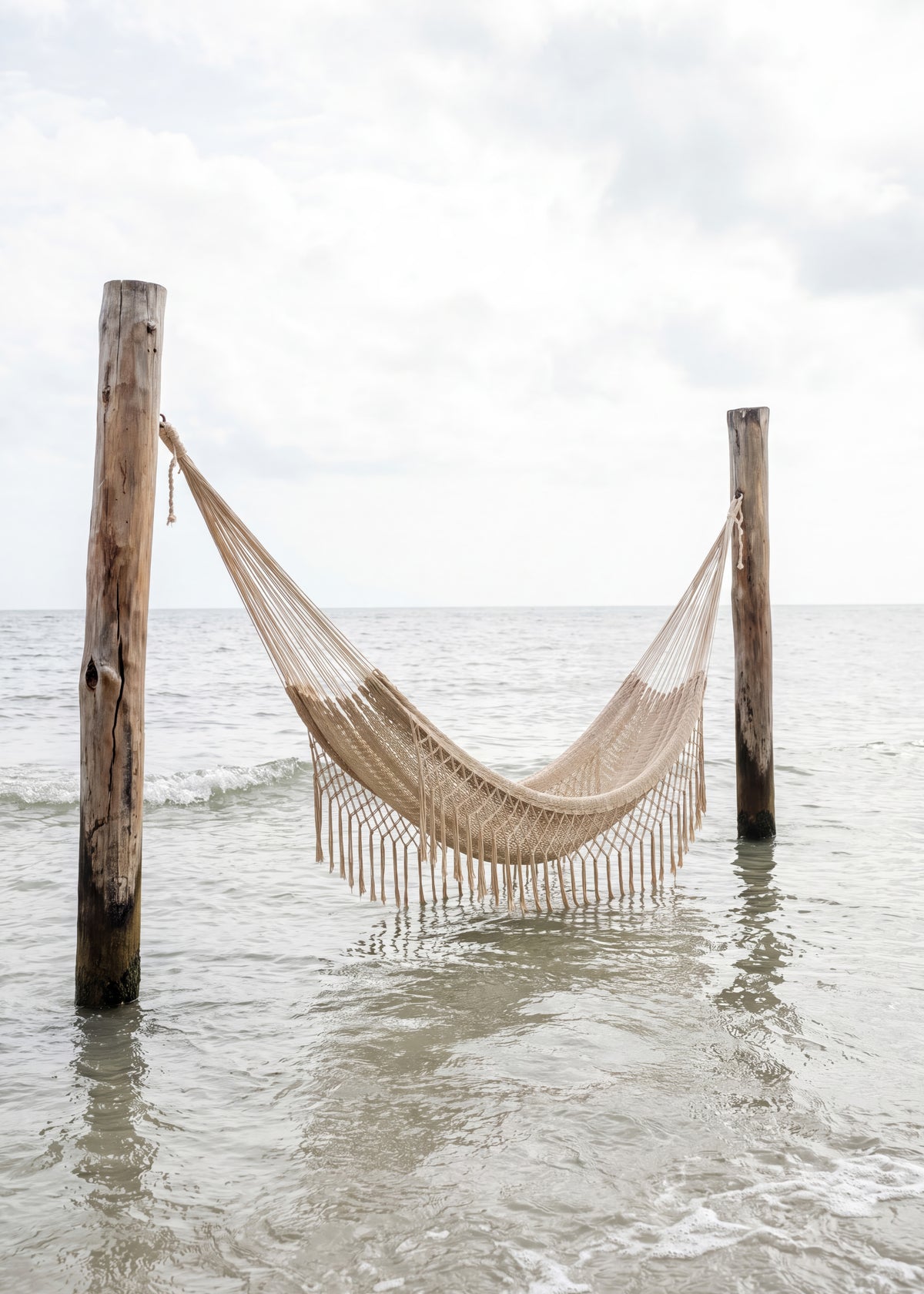 Serene Ocean Hammock Poster