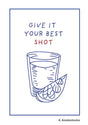 Shot Kitchen poster eller kökstavla