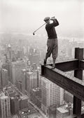 Skyscraper Golf Swing Poster