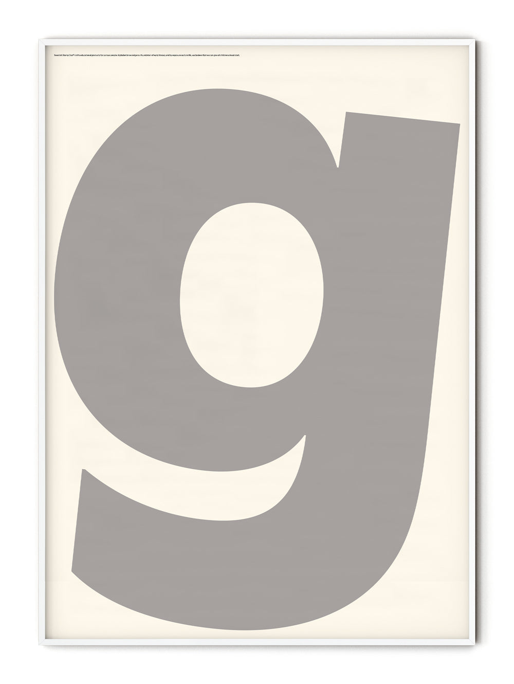 Letter G Poster
