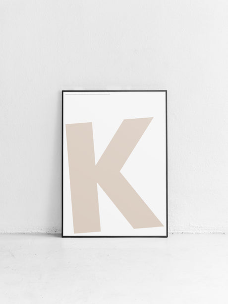 Letter K Poster