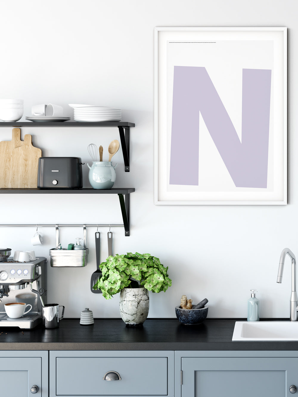 Letter N Poster