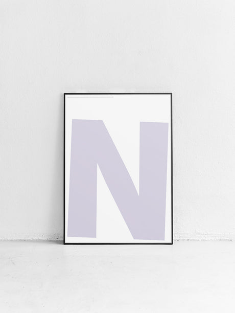 Letter N Poster