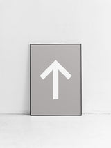 Iconography Up Arrow Poster