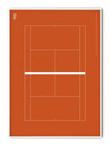 Sport Tennis Court French Open Poster