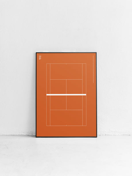 Sport Tennis Court French Open Poster