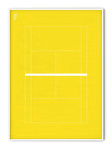 Sport Tennis Yellow Court Poster