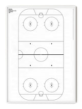Sport Hockey Rink Mono Poster
