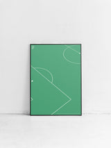 Sport Soccer Field Detail Poster