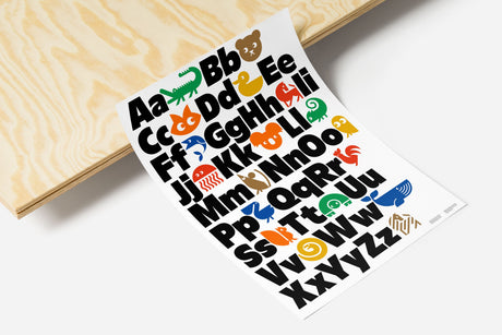 Animal Alphabet English Poster