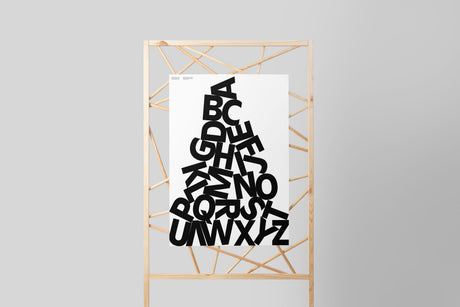 Pile Alphabet English Poster