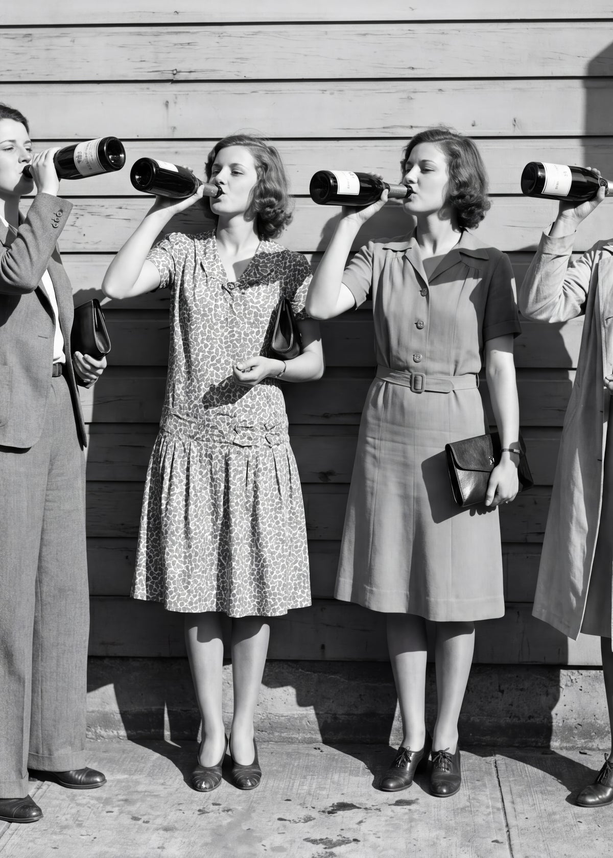 Vintage Ladies Celebrating Poster