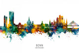 Bonn Germany Skyline Poster och Canvastavla