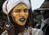 At a gerewol festival - Niger Poster och Canvastavla