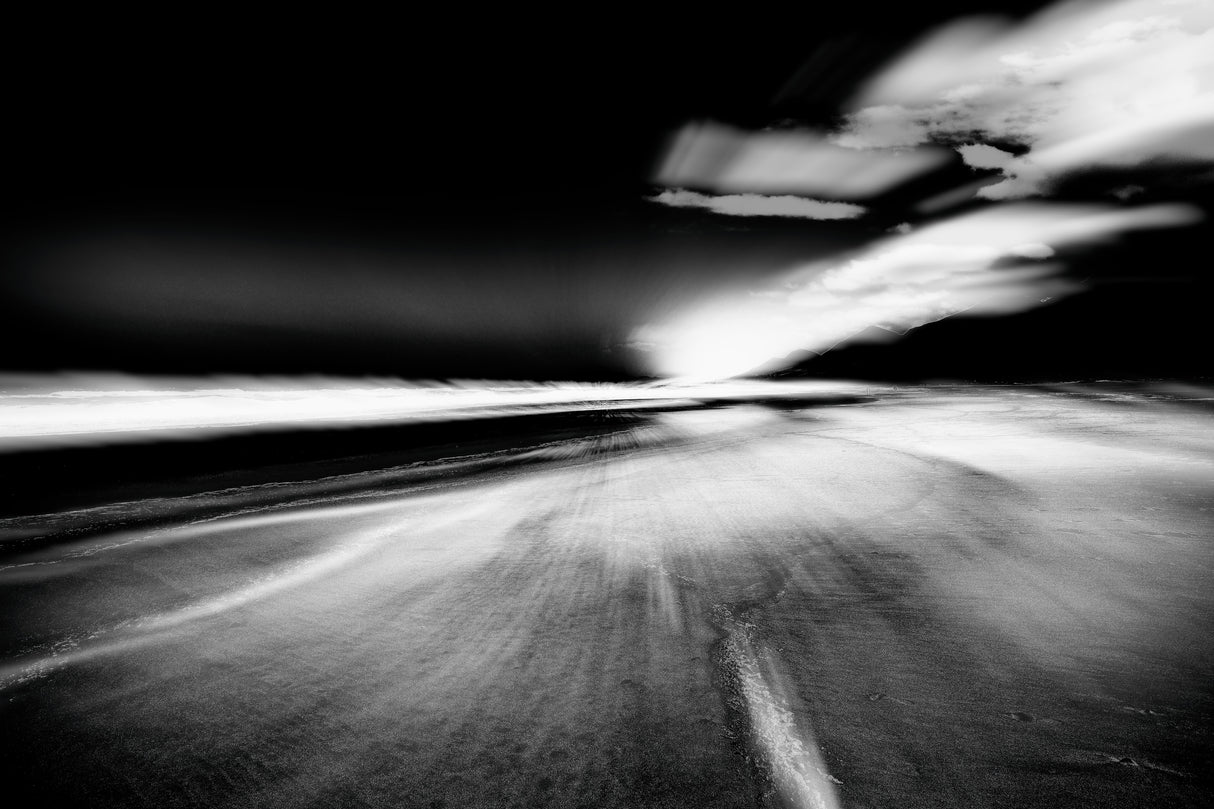 Beach Black &amp; White Poster och Canvastavla