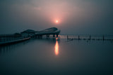 Sunset of Suzhou Bay Poster och Canvastavla