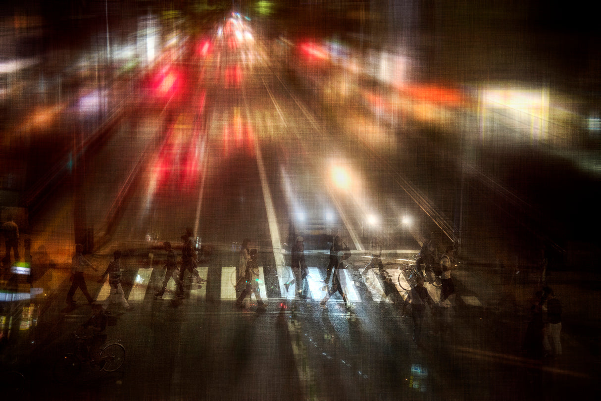 Night street Poster och Canvastavla