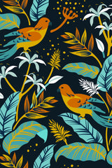 Birds and Plants Poster och Canvastavla