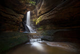 Waterfalls hidden in a canyon Poster och Canvastavla