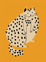 Orange Plump Cat Poster och Canvastavla