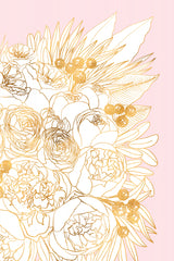 Rekha floral art pair (right) Poster och Canvastavla