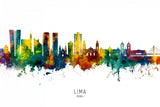Lima Peru Skyline Poster och Canvastavla