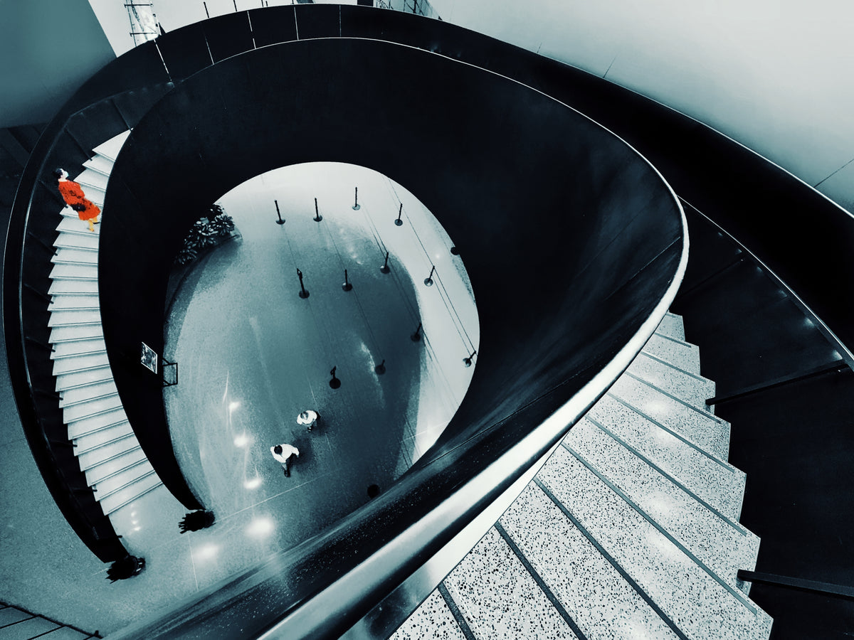 On Stairs 2 Poster och Canvastavla