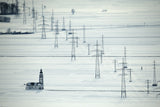 Sorsko field in winter time Poster och Canvastavla