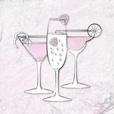 Pink Drinks Poster och Canvastavla