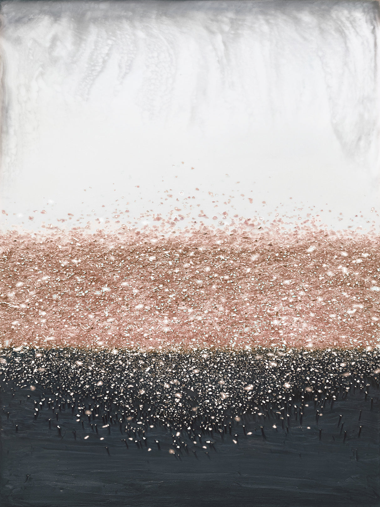 Crystal Rain Dusty Rose Poster och Canvastavla