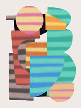 Abstract Stripe Minimal Collage 22 Poster och Canvastavla