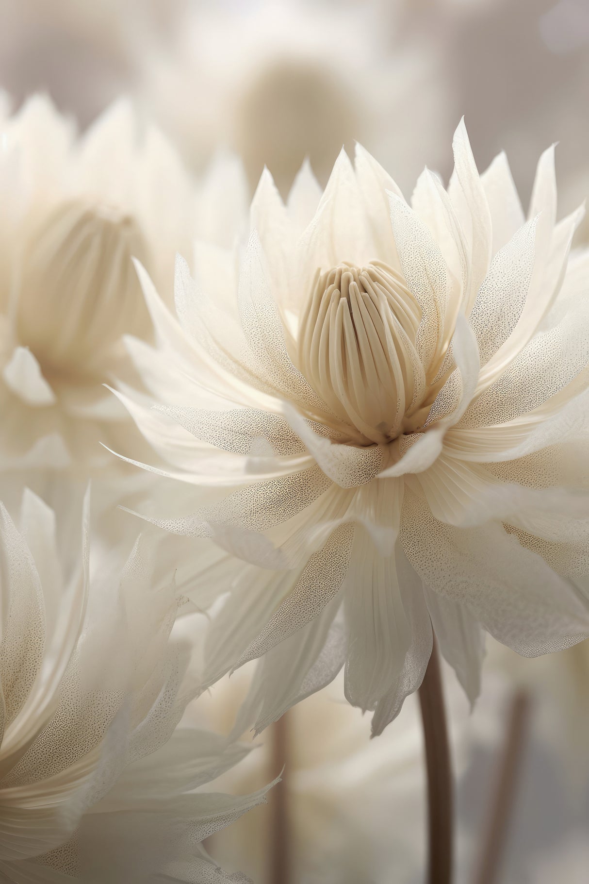 Pastel Nature Macro No6 Poster och Canvastavla