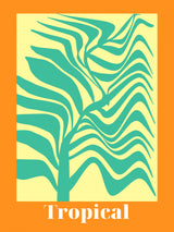 Tropical Palm Poster och Canvastavla