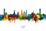 Lucca Italy Skyline Poster och Canvastavla