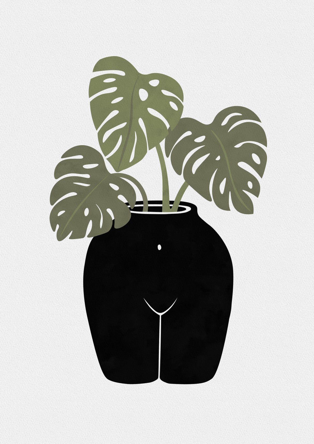 Body Tanical Vase Poster och Canvastavla