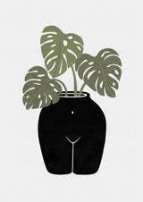 Body Tanical Vase Poster och Canvastavla