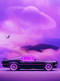 Outrun Drive Poster och Canvastavla