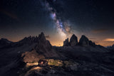 Rising over Tre Cime Poster och Canvastavla